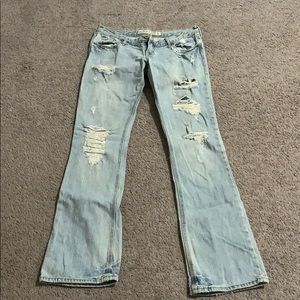 Hollister women’s faded denim 1s boot cut